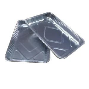 Rectangular 324*225*32mm 1700ml Aluminum Foil Food Container Foil Cake Sheet Shallow Turkey Roaster Pan Lasagna Pan
