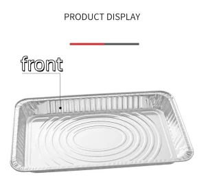 Rectangular Aluminum Foil Dessert Containers With Lids Disposable Tin Foil Box Takeaway Aluminum Foil Pan Foil Container