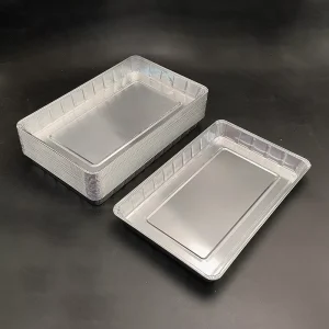 Rectangular Disposable Aluminum Foil Food Box with Lid Airtight Meal Prep Container for Freezer and Cold Storage