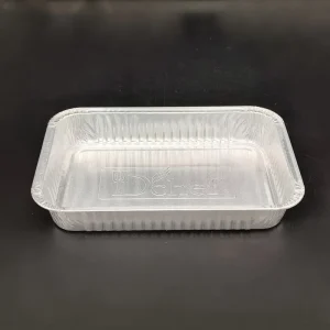 Rectangular Disposable Aluminum Foil Meal Prep Container with Lid for Takeout