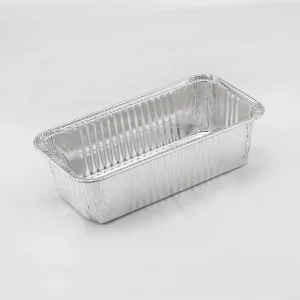Rectangular Disposable Baking Aluminum Foil Container Oven Bread Mold Food Grade Tray