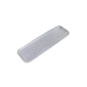 Rectangular Disposable PET Food Container with Aluminum Foil Lid for Bread and Pie Bakery Use