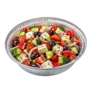 Recyclable Disposable Round Aluminum Foil Tray with Lid for Takeout Pizza and Grilling