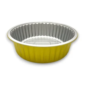Recyclable Food Contact Aluminum Foil Takeaway Boxes 4000ml Disposable Restaurant Packaging