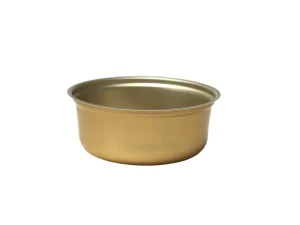 Recyclable Food Grade Aluminum Foil Bowl with Lid for Caviar Packaging