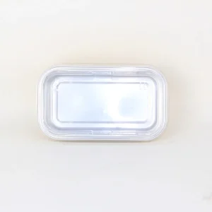 Reinforced Thick-Walled Rectangle Aluminum Foil Containers with Microwavable Oven Safe Food Grade Lid