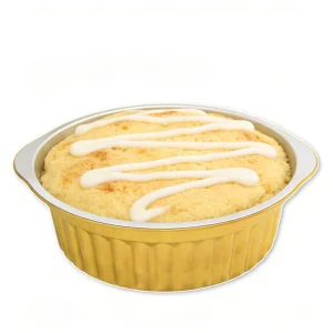 Round Commercial Grade Microwavable Food Grade Oven Safe Takeaway Baking Aluminum Foil Containers with Foil Lid