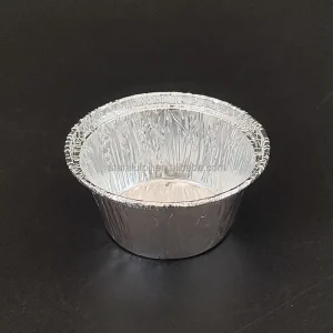 Round Disposable Aluminum Foil Airline Meal Container for Aviation In-Flight Service and Hospitals