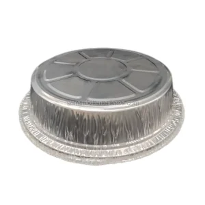 Round Disposable Aluminum Foil Container Circular Pan for Industrial Food Packaging and Commercial Kitchens