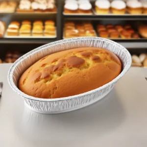 Round Disposable Aluminum Foil Container Eco-Friendly Baking Container Cake Pan