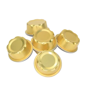 Round Freezer-Safe Microwavable Pet Food Aluminum Foil Containers with PP Lid Food-Grade T70 50ml