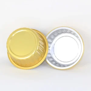 Round Pet Food Aluminum Foil Containers with Foil Lid Food Grade Oven Safe for Puppy Weaning T120 400ml