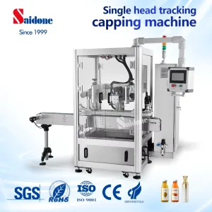 Saidone Water Bottle Capping Machine for Small Business Bottling Line Precision Torque Corrosion Resistant Frame Top Quality
