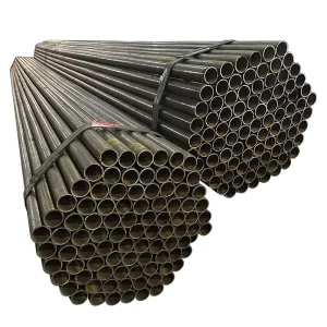 Sch40 Sch20 Black Carbon Steel Pipe Tube ASTM A53 ERW Steel Pipe 1/2 Inch Cast Iron Pipe Tubing