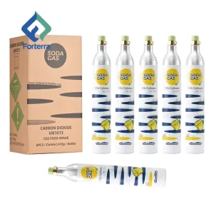 Seamless ISO07886 Certified High Pressure 150bar Aluminum Alloy Refillable CO2 Cylinder 0.6L for Sparkling Beverages