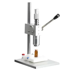 Semi-Automatic 20 mm Vial Crimper for Aluminum Ampoules and Twist-Off Caps