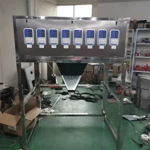 Semi-Automatic 24-Head Granule Filling Machine for Metal Parts and Ingredients