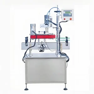 Semi-Automatic 4-Wheel Electric Capping Machine for Threaded Covers Pump Heads Duckbill Caps Plastic and Glass Bottles