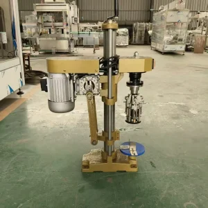Semi-Automatic Aluminum Cap Sealing Machine, 1-Head ROPP Capper for Glass Bottles