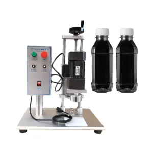 Semi-Automatic Benchtop Pneumatic Capping Machine for Plastic, Glass, and Spray Bottles