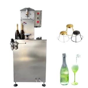 Semi Automatic Champagne and Sparkling Wine Bottle Capping Machine