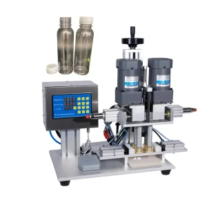 Semi-Automatic Crimping and Capping Machine for Plastic, Perfume and Cosmetic Bottles