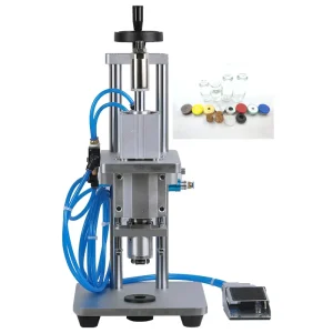 Semi-Automatic Lug Vacuum Screw Capping Machine for Glass Bottles