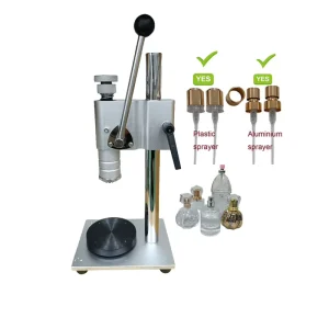 Semi-Automatic Manual Glass Bottle Perfume Pump Cap Crimping Capping Machine
