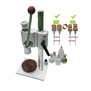 Semi-Automatic Manual Perfume Aluminum Plastic Paper Pump Bottle Capping Crimping Machine
