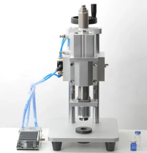 Semi-Automatic Pneumatic Capping Machine for 13mm and 20mm Glass Bottles
