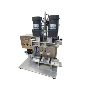Semi-Automatic Pneumatic Capping Machine for Bags and Plastic Screw Caps