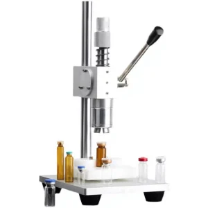 Semi-Automatic Vial Bottle Capper Machine for 13mm, 15mm, and 20mm Screw Caps