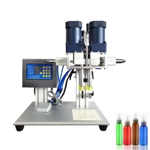 Semi-automatic Motorized Screw Capping Machine for Plastic Beverage Bottles Electric Desktop Use