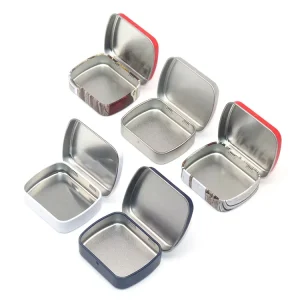 Sliding Tins Metal Box 18x18x5 Cm Lata Aluminio Cilindrica Pequena Metallbox Custom Printed Square Hinged Container Tin Tray