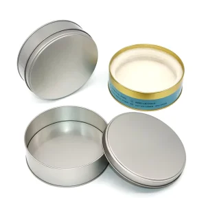 Small Packaging Tin Box for Saffron Round Mini Metal Tin Can with Lids