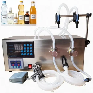 Small Stainless Steel Semi-Automatic High-Accuracy Bottle Filling Machine for Pure Water Oil and Chemical Liquids