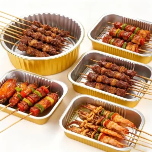 Smooth Edge Aluminum Foil Container Rolled Rim Design No Sharp Cuts for Food Packaging Catering