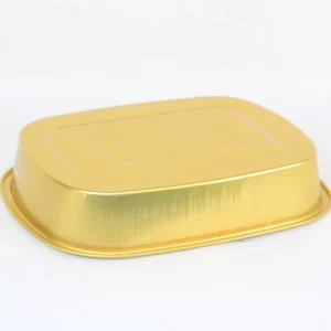 Specialized Food Processing Rectangle Aluminum Foil Containers with PP Lid Microwavable Takeaway Disposable 9.5*7.5Inch