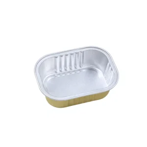 Square Smoothwall Disposable Aluminum Foil Cake Pan PP Plastic 200ml Food Grade Party Wedding Food Container Foil Lid Desserts