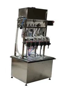 Stainless Steel 4 Head Liquid Filling Machine