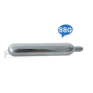 Steel 88gr CO2 Cartridge Gas Bottle Mini Disposable 12g 88g 90g Cylinder Low Pressure