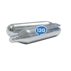 Steel Low-Pressure CO2 Gas Cartridges, 12g, 88g, and 90g, Portable, 5-Pack