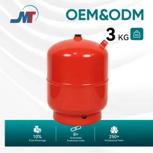 Steel Low Pressure LPG Gas Cylinder 3kg ISO 9001 Certified for Industrial Catering