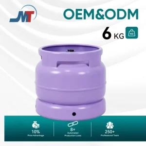 Steel Low Pressure LPG Gas Cylinder 6kg for Outdoor Catering Events