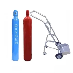 Steel Oxygen Cylinder Trolley Cylinder Cart for 40L 50L Gas Cylinder and Tank