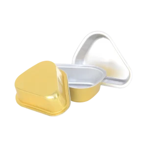 Sterilizable Triangle-Shaped Food-Grade Ovenable Aluminum Foil Containers for Food Processing