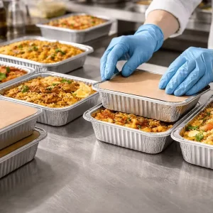 Takeaway Fast Food Aluminum Foil Trays and Containers