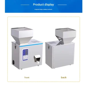 Vacuum Gravity Filling Machines for Grain Pouch Packaging Automatic High Productivity with Maintained Product Integrity Filling