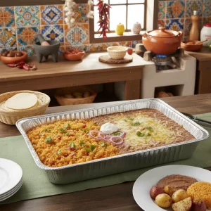WB 21”x13”x3.4” Disposable Aluminum Foil Container Rectangular Food Grade High Temperature Sterilization Barbecue Fast Food