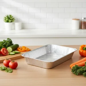 WB Full Size Foil Tary 528*328*86mm 9700ml Roast Pan Aluminum Food Container Foil Lid Food Grade Disposable Packaging Boxes